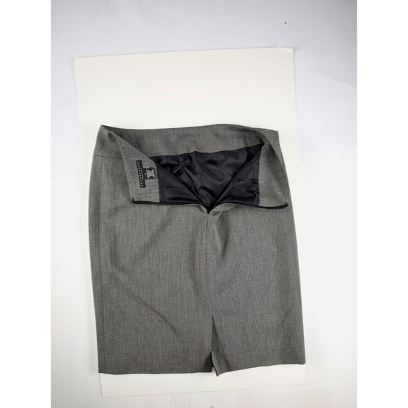 Apostrophe Stretch Womens Pencil Skirt Gray Herringbone Career Office Size 8 - Picture 6 of 6